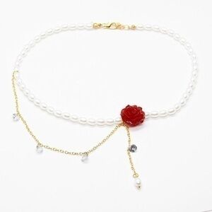 Pearl Rose Necklace